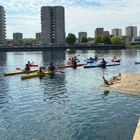 Thamesmead Canoeing Club with The Sharks
